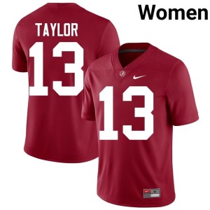 The Tide College Football #13 Crimson Women Ivan Taylor Alumni Jersey 623545-227