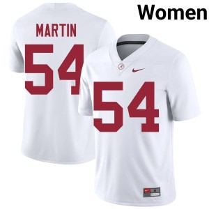 UA Women's JD Martin College Football White #54 2026 Jerseys 816768-987