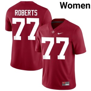 Alabama Crimson Player College Football #77 Womens Jaeden Roberts Jersey 773715-142