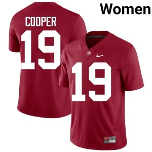 Bama High School John Cooper Women's Crimson #19 College Football Jersey 227060-655