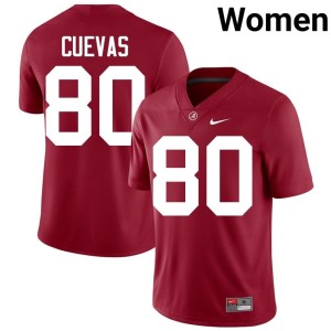 The Tide Josh Cuevas #80 College Football 2026-27 Women Crimson Jerseys 760979-694