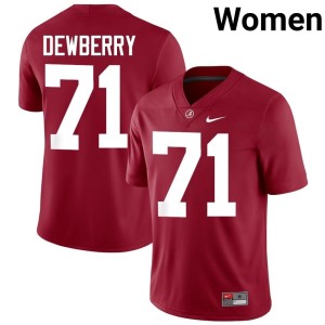 The Tide College Football Kam Dewberry University Crimson #71 Women's Jersey 186562-766