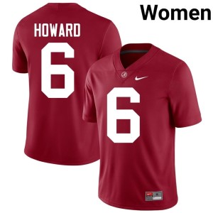 UA Crimson Tide 2026 Crimson Kameron Howard #6 Women College Football Jersey 648803-985