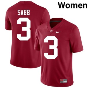 Bama Alumni College Football Women's Keon Sabb #3 Crimson Jersey 995421-410