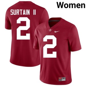 UA Crimson Tide NCAA Womens College Football Crimson Patrick Surtain II #2 Jersey 597786-654