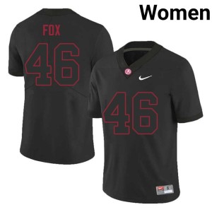 UA College Football Women's #46 Peyton Fox Black University Jerseys 481174-315