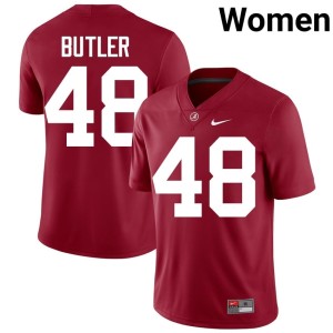UA Crimson Tide High School College Football Prince Butler Crimson #48 Womens Jersey 329484-566