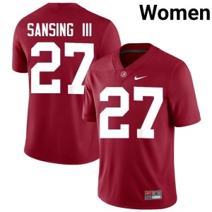 Crimson Tide Walter Sansing III College Football Women's 2026 Crimson #27 Jersey 160012-787