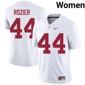 Alabama #44 Alex Rozier Womens College Football NCAA White Jerseys 661261-267