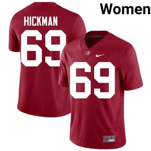 Go Bama Women Baker Hickman #69 Crimson College Football 2026 Jerseys 223218-263