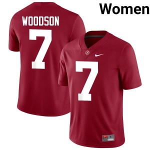 University of Alabama #7 Limited Women's Caleb Woodson Crimson College Football Jersey 924487-580