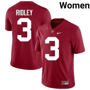 Bama #3 2026 Women's Crimson College Football Calvin Ridley Jersey 684741-656
