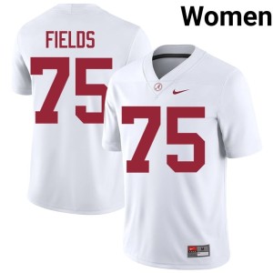 UA Ethan Fields College Football White 2026 #75 Women Jersey 894087-901