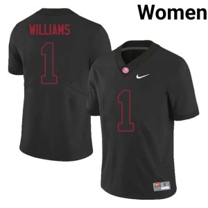 Roll Tide Black Jameson Williams College Football University #1 Women's Jersey 386147-847