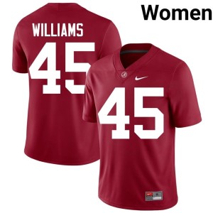 UA College Football Women's Crimson 2026 Jay Williams #45 Jerseys 674656-438