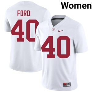 Alabama #40 Womens 2026-27 College Football White Josh Ford Jerseys 689759-275