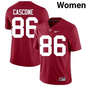 The Tide Jude Cascone Womens College Football Crimson #86 Stitched Jerseys 892602-811
