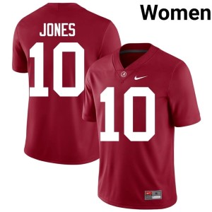Go Bama Crimson College Football Mac Jones Womens Player #10 Jersey 256800-346