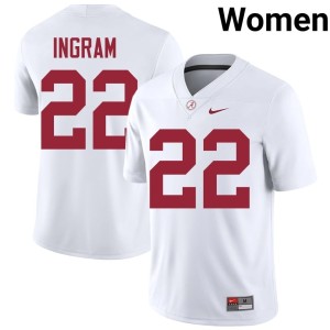 UA 2026-27 Mark Ingram College Football White #22 Women Jerseys 791850-449