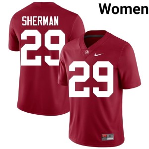 Alabama Crimson Tide Nick Sherman #29 Player College Football Crimson Womens Jerseys 389669-531