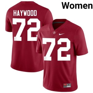 Roll Tide High School Crimson Ty Haywood College Football Women #72 Jerseys 171659-847