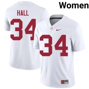 UA Zay Hall #34 2026-27 Womens College Football White Jersey 399341-570