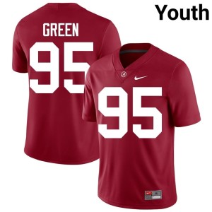 University of Alabama College Football Anderson Green Player Crimson Youth #95 Jersey 649385-267