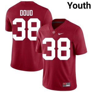 UA Crimson Tide Crimson #38 2026 College Football Youth Blake Doud Jerseys 277103-869