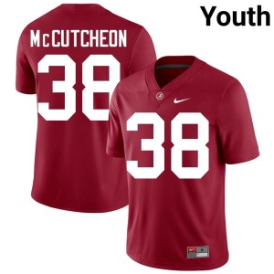 UA Crimson Tide Game College Football Brody McCutcheon #38 Crimson Youth Jerseys 943766-601