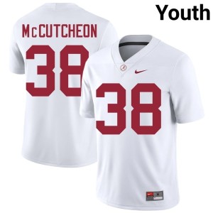 The Tide White Replica College Football #38 Youth Brody McCutcheon Jerseys 418880-491