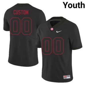 Alabama College Football #00 Custom Stitched Black Youth Jersey 851913-824