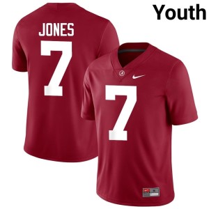 UA Youth Game #7 DaShawn Jones Crimson College Football Jersey 444677-503