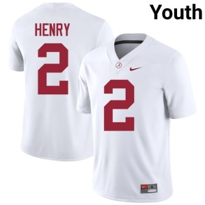 University of Alabama Limited Derrick Henry Youth White College Football #2 Jersey 795495-105