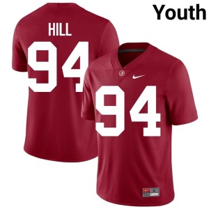 Roll Tide Crimson #94 College Football 2026-27 Edric Hill Youth Jerseys 318979-815