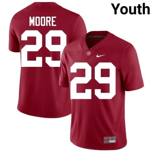 Go Bama College Football #29 Fredrick Moore Youth 2026-27 Crimson Jerseys 771129-632