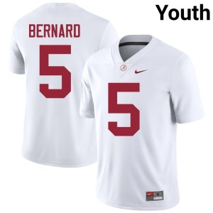 The Tide Stitched Germie Bernard Youth White College Football #5 Jerseys 392420-392
