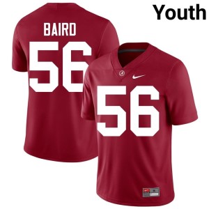 Alabama Crimson Tide Crimson JD Baird Youth #56 College Football High School Jersey 138878-544