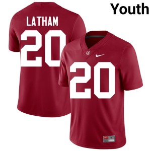 University of Alabama Crimson Youth #20 Jah-Marien Latham Player College Football Jerseys 233166-969