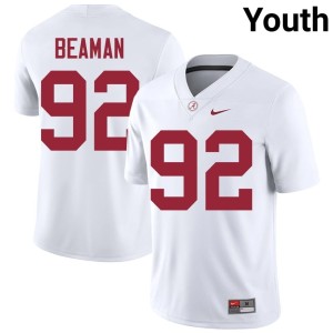 Alabama White Jeremiah Beaman Youth College Football #92 2026 Jerseys 454392-329