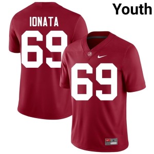 The Tide Joseph Ionata Youth College Football #69 Official Crimson Jerseys 480215-635