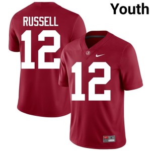 Bama Stitched #12 Keelon Russell Crimson College Football Youth Jerseys 498259-883
