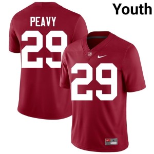 Crimson Tide Stitched Crimson College Football Kolby Peavy #29 Youth Jerseys 282278-388
