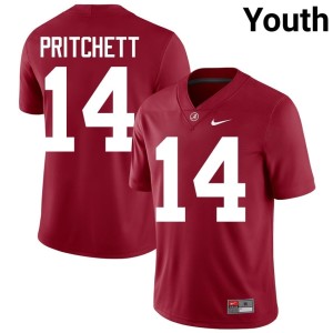 The Tide Marshall Pritchett Replica #14 Crimson College Football Youth Jerseys 794930-516