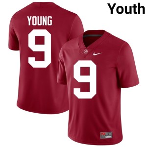 Bama Youth #9 Richard Young 2026 Crimson College Football Jerseys 155088-550