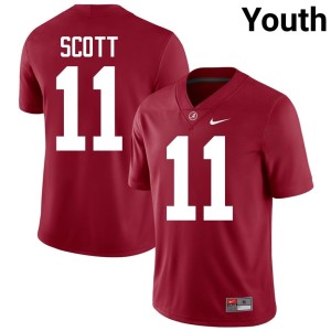 Roll Tide Crimson NCAA #11 Youth College Football Rico Scott Jersey 520765-738