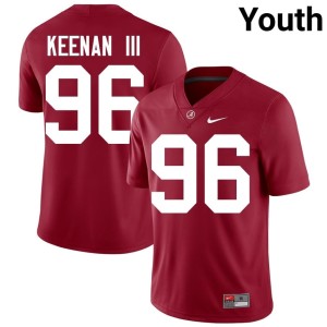 UA #96 College Football Youth Crimson Alumni Tim Keenan III Jerseys 481241-552