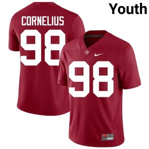 University of Alabama Stitched Crimson #98 Youth College Football Tucker Cornelius Jerseys 741737-836