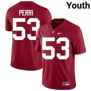 Alabama Crimson Tide Vito Perri College Football High School #53 Crimson Youth Jerseys 735317-397