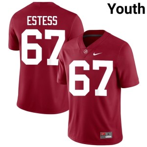 Bama Crimson 2026 Wade Estess College Football #67 Youth Jerseys 821814-947
