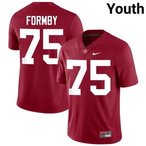 The Tide Wilkin Formby Player Crimson #75 College Football Youth Jersey 395765-197